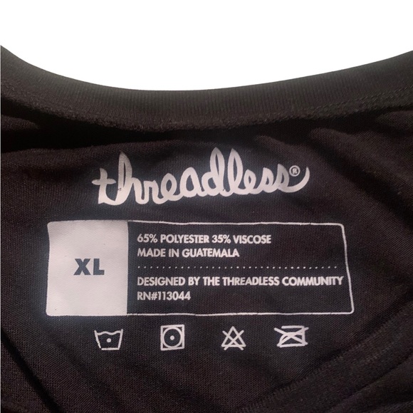 Threadless Geometric Pattern Triangle Black Muscle Tank XL - Picture 2 of 3